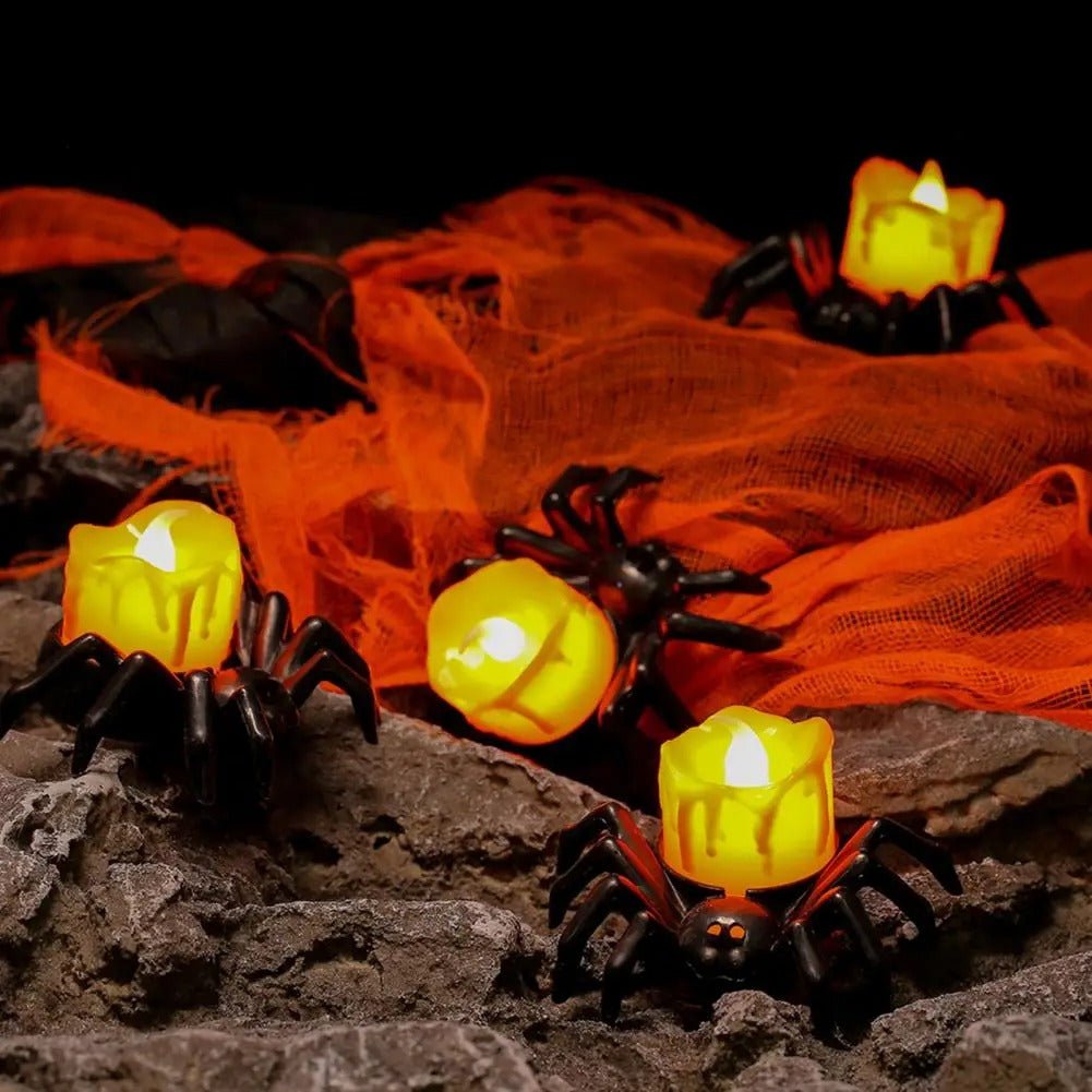 Halloween Spider Candle Ornament Creative Halloween Light Decoration