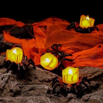 Halloween Spider Candle Ornament Creative Halloween Light Decoration