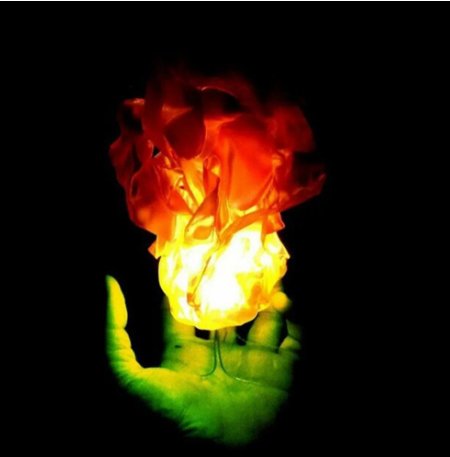 Halloween Floating Fireball Prop LED Glowing Orb Decoration