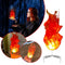 Halloween Floating Fireball Prop LED Glowing Orb Decoration