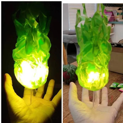 Halloween Floating Fireball Prop LED Glowing Orb Decoration