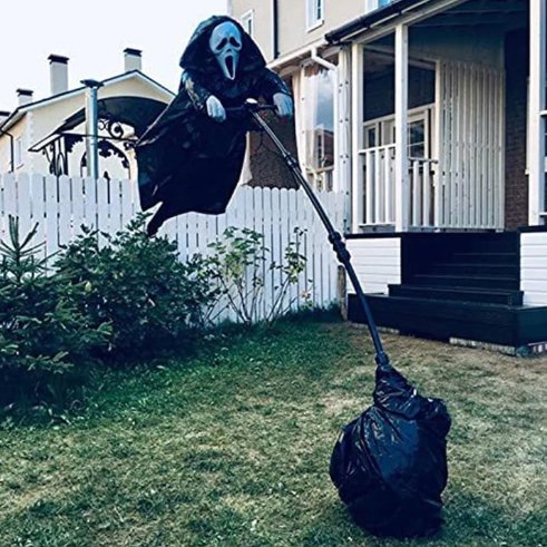 Halloween Ghost Face Scarecrow Screaming Scarecrow Decoration