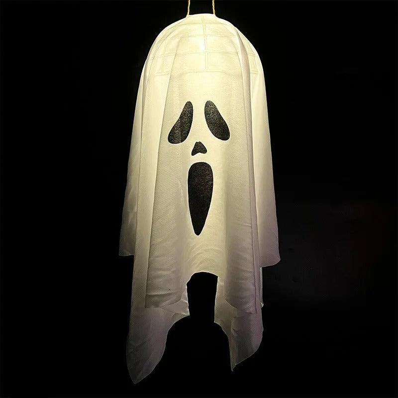 Halloween Ghost Windsock With LED Light Flying Screaming Face Decor