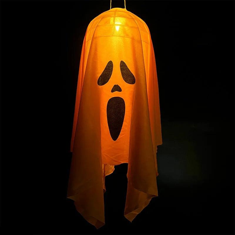Halloween Ghost Windsock With LED Light Flying Screaming Face Decor