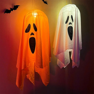 Halloween Ghost Windsock With LED Light Flying Screaming Face Decor