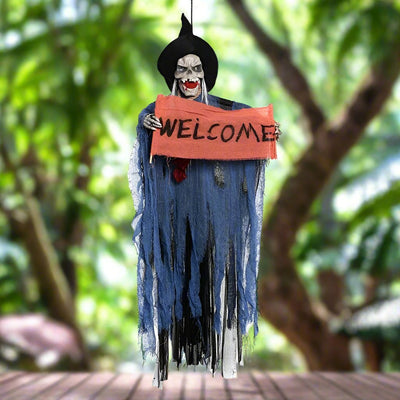 Halloween Hanging Ghost Decoration Grim Reaper Cloak Haunted House Banner
