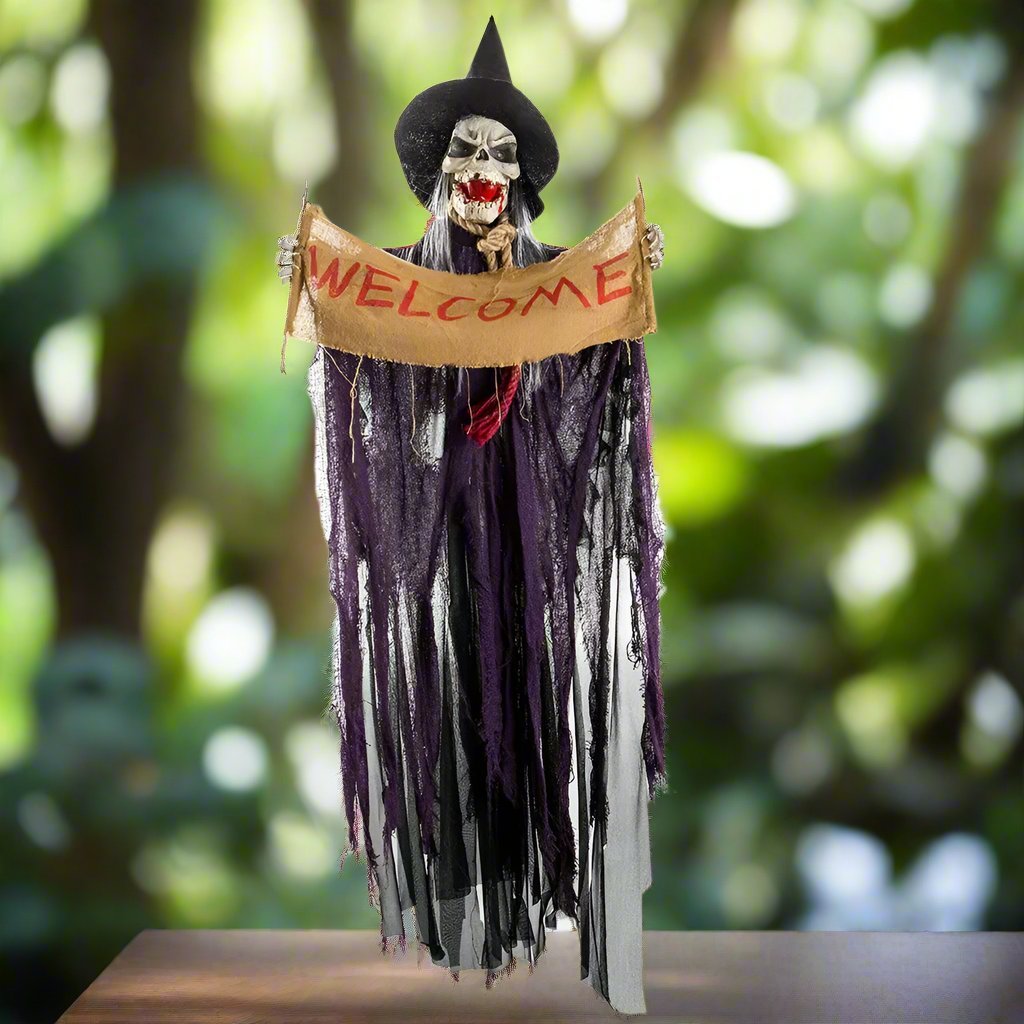 Halloween Hanging Ghost Decoration Grim Reaper Cloak Haunted House Banner