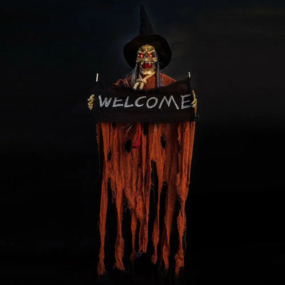 Halloween Hanging Ghost Decoration Grim Reaper Cloak Haunted House Banner