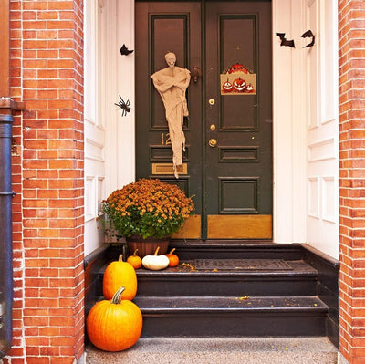 Halloween Wooden Door Sign Night Light Hanging Decor For Home