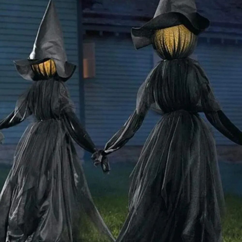 Halloween Inflatable Witches Light Up Three Witches Outdoor Decoration