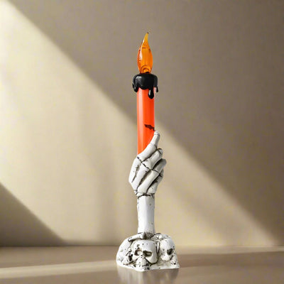 LED Skeleton Hand Candle Holder Halloween Party Decoration Lamp