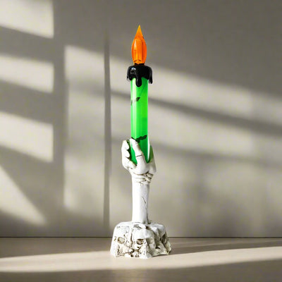 LED Skeleton Hand Candle Holder Halloween Party Decoration Lamp