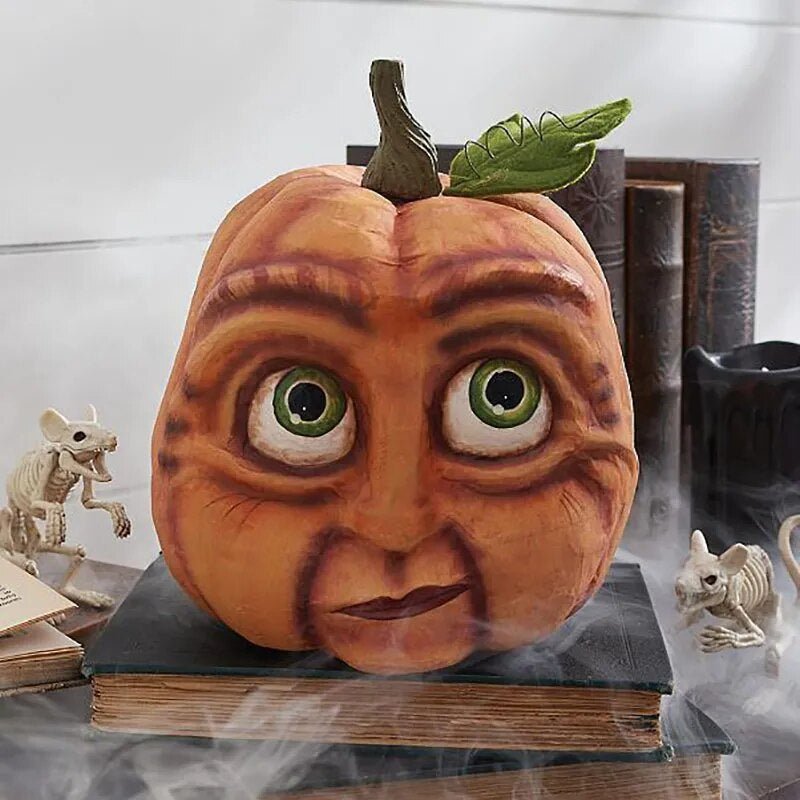 Halloween Pumpkin Outdoor Decoration Funny Pumpkin Head Yard Accent