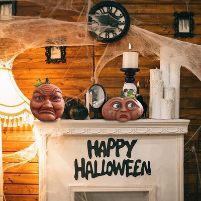 Halloween Pumpkin Outdoor Decoration Funny Pumpkin Head Yard Accent