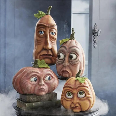 Halloween Pumpkin Outdoor Decoration Funny Pumpkin Head Yard Accent