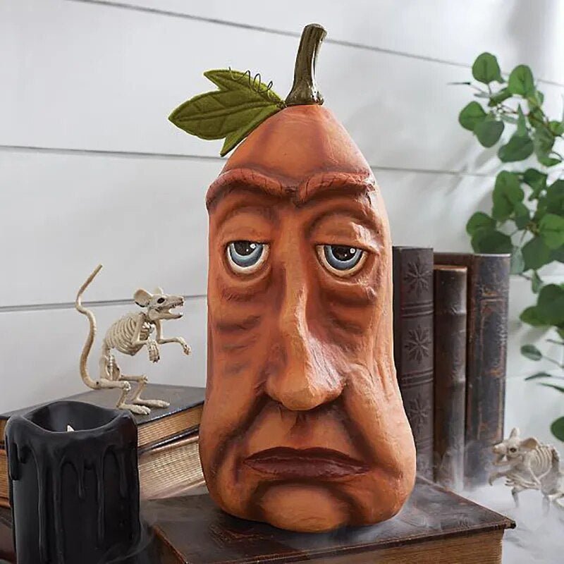 Halloween Pumpkin Outdoor Decoration Funny Pumpkin Head Yard Accent