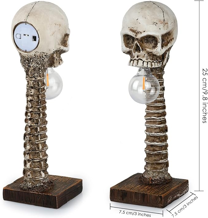 Halloween Skull Skeleton Lamp Decorative Table Light For Halloween