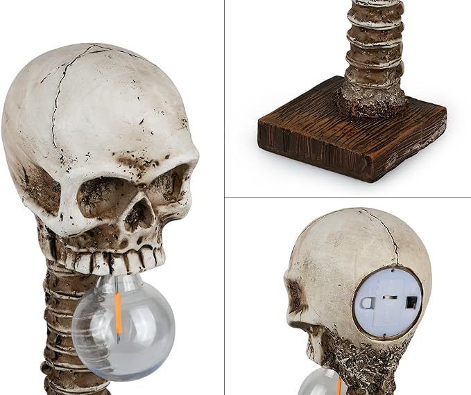 Halloween Skull Skeleton Lamp Decorative Table Light For Halloween