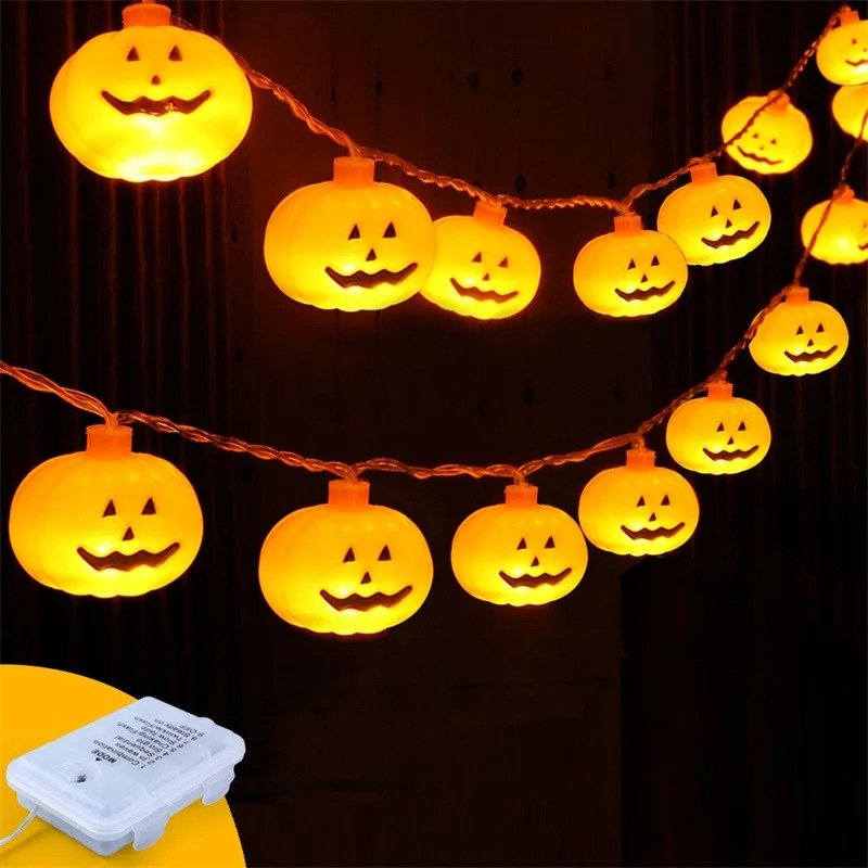 Halloween LED Pumpkin String Lights For Indoor Outdoor Decoration