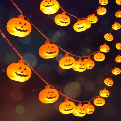 Halloween LED Pumpkin String Lights For Indoor Outdoor Decoration