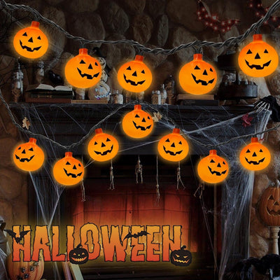 Halloween LED Pumpkin String Lights For Indoor Outdoor Decoration