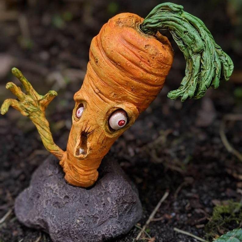 Halloween Vegetable Zombie Décor Creative Fruit And Vegetable Garden Ornament