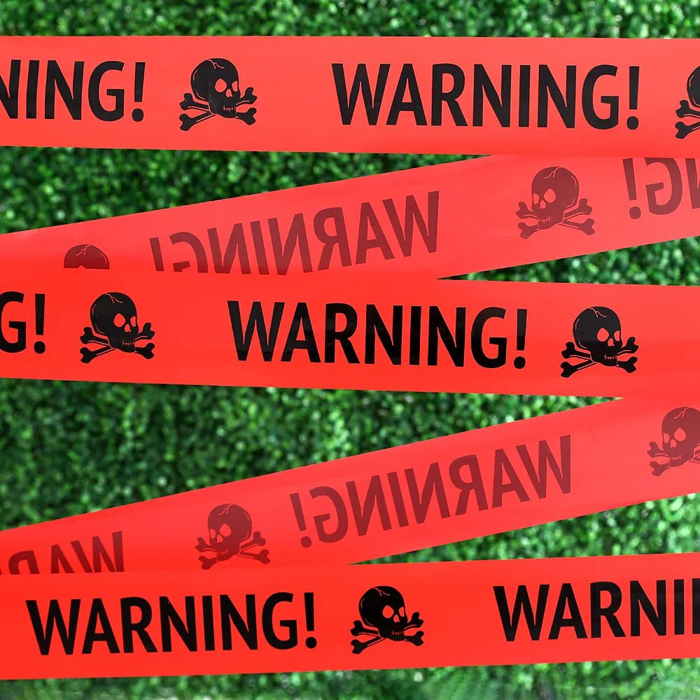 Halloween Warning Caution Tape For Spooky Halloween Decoration And Safety