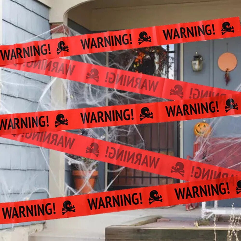Halloween Warning Caution Tape For Spooky Halloween Decoration And Safety