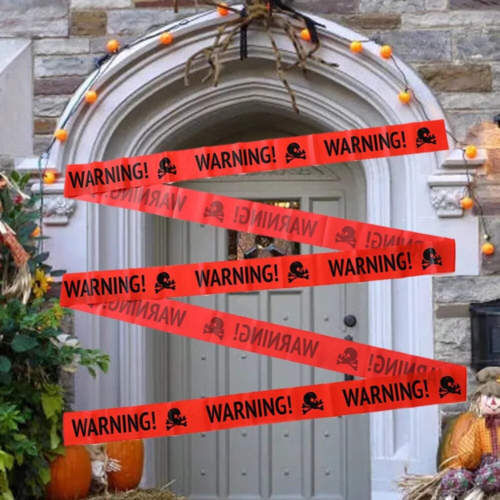 Halloween Warning Caution Tape For Spooky Halloween Decoration And Safety