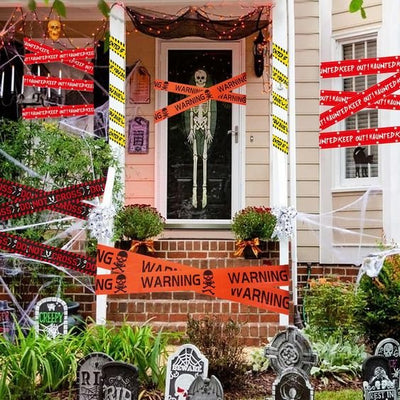 Halloween Warning Caution Tape For Spooky Halloween Decoration And Safety