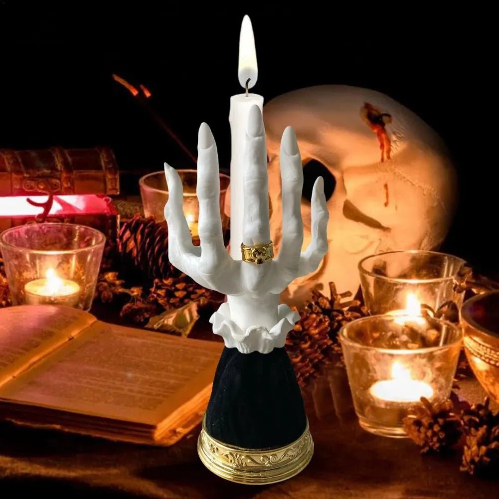 Halloween Witch Finger Candle Holder Spooky Home Decor Accessory