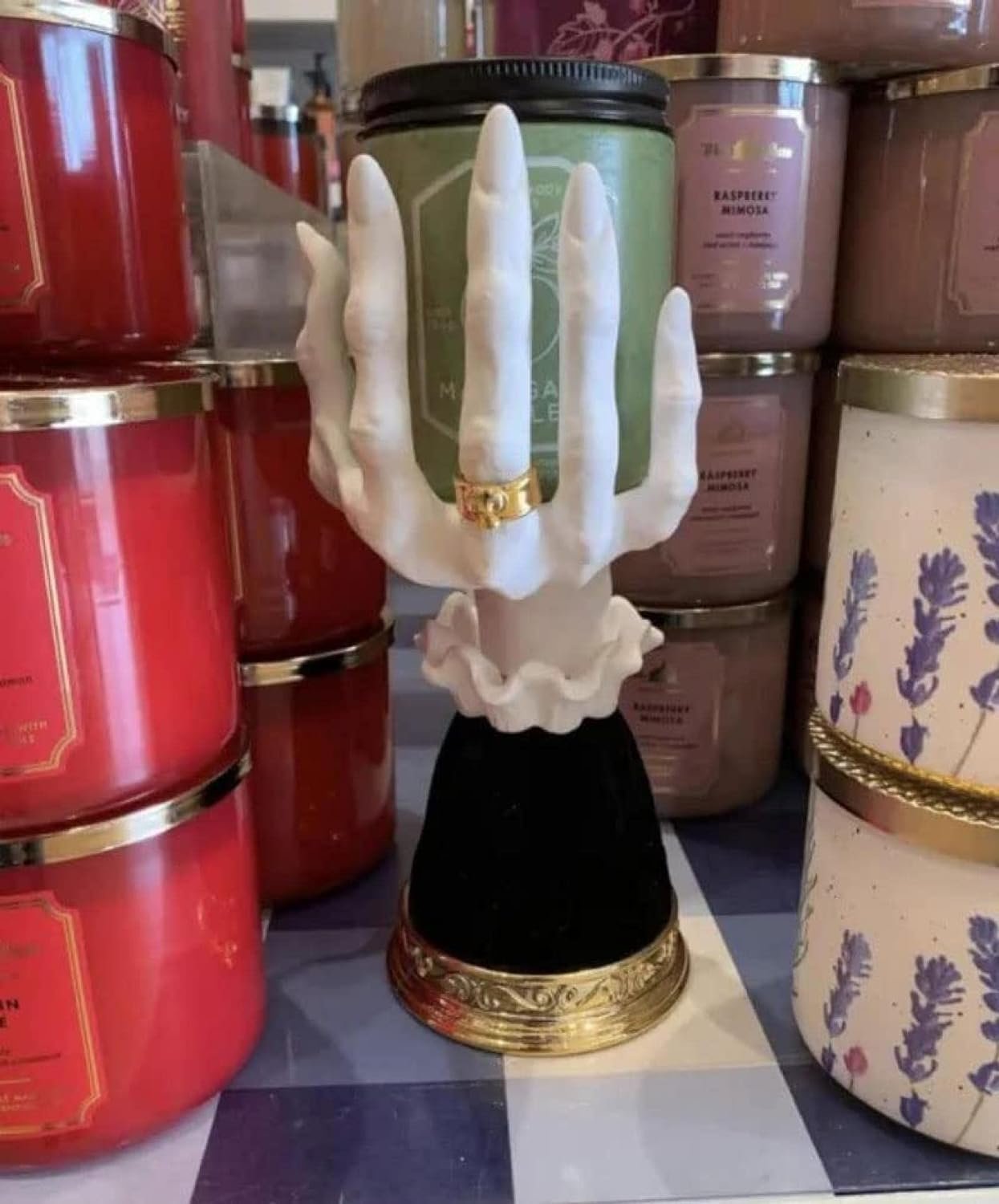 Halloween Witch Finger Candle Holder Spooky Home Decor Accessory