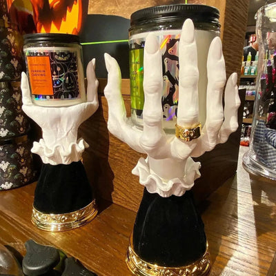 Halloween Witch Finger Candle Holder Spooky Home Decor Accessory