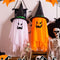 Halloween Wizard Hat Lamp Glowing LED Light-Up Hanging Decoration