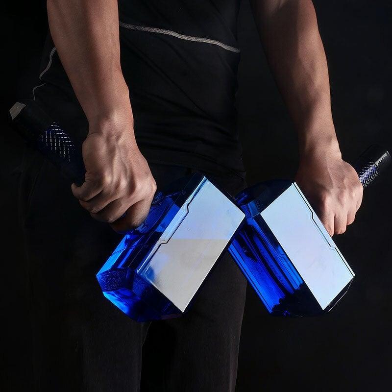 Hammer Shaped Water Bottle Sports Design Thor Inspired Flask