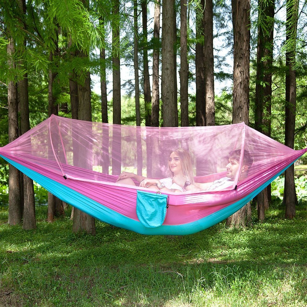 Hammock With Mosquito Net Portable Outdoor Travel Camping Bug Protection