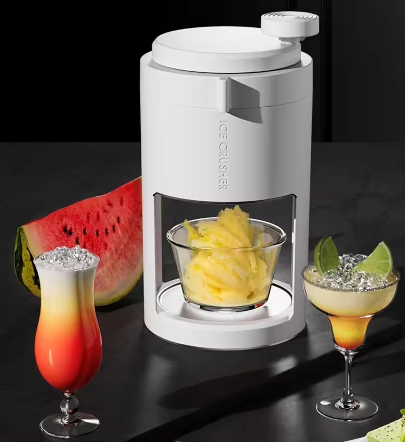 Manual Ice Crusher Portable Hand Operated Small Ice Maker Machine