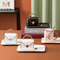 Handbag Inspired Ceramic Mug Set With Saucer And Spoon For Tea