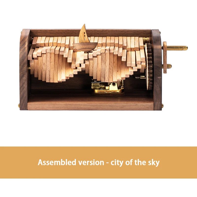 Handcrafted Wooden Music Box Inspired By Ocean Waves Melody
