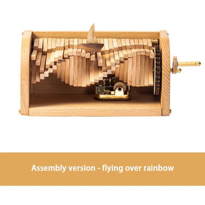 Handcrafted Wooden Music Box Inspired By Ocean Waves Melody