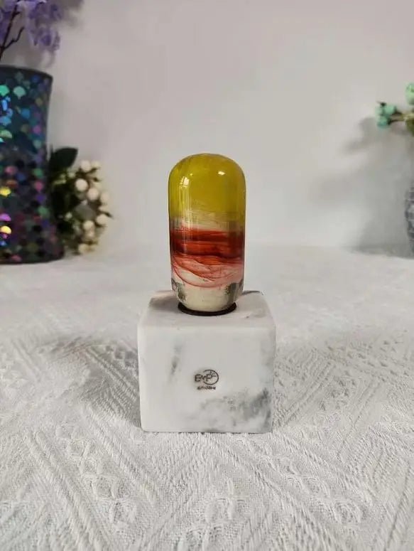 Handmade Art Deco Night Light With Mesmerizing Galaxy Glow Ambiance