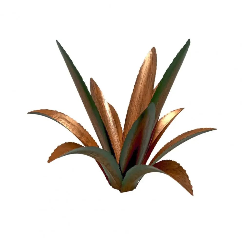 Handmade Iron Agave Cactus Sculpture Rustic Metal Garden Décor Art