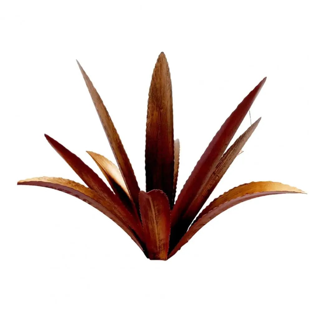 Handmade Iron Agave Cactus Sculpture Rustic Metal Garden Décor Art