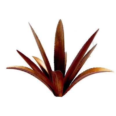 Handmade Iron Agave Cactus Sculpture Rustic Metal Garden Décor Art