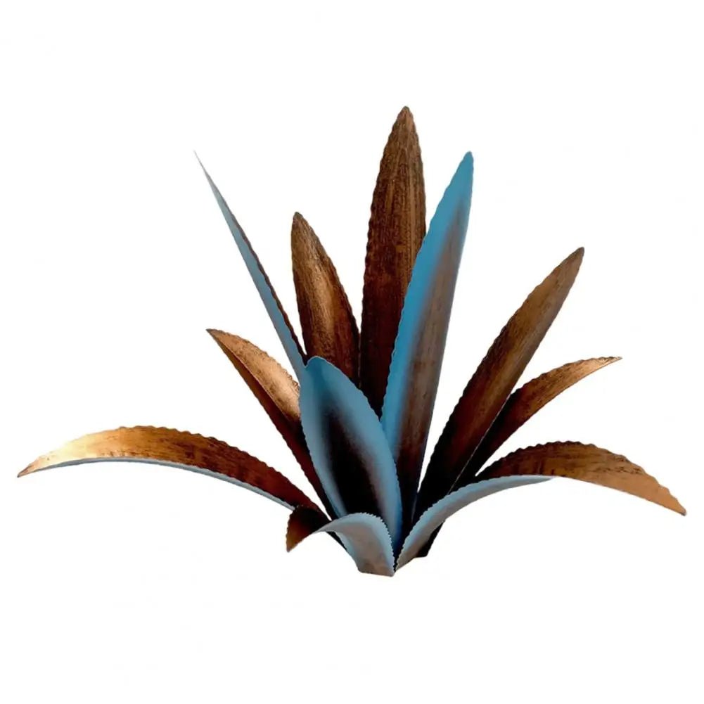 Handmade Iron Agave Cactus Sculpture Rustic Metal Garden Décor Art