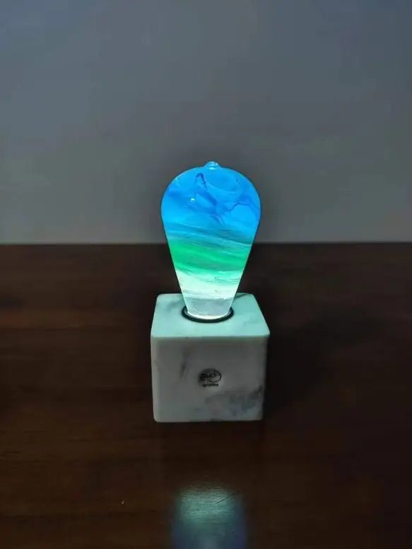 Handmade Resin Wood Table Night Light For Bedroom And Living Room Decor