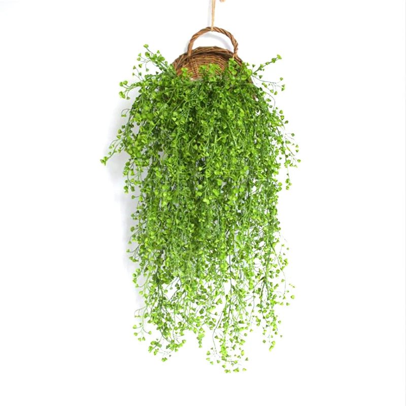 Wicker Wall Hanging Basket Rustic Rattan Indoor Garden Floral Display