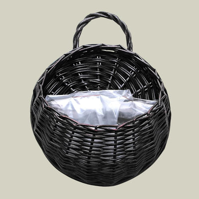 Handmade Woven Hanging Basket Natural Wicker Storage For Home Decor