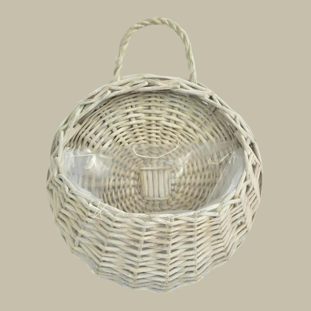 Handmade Woven Hanging Basket Natural Wicker Storage For Home Decor