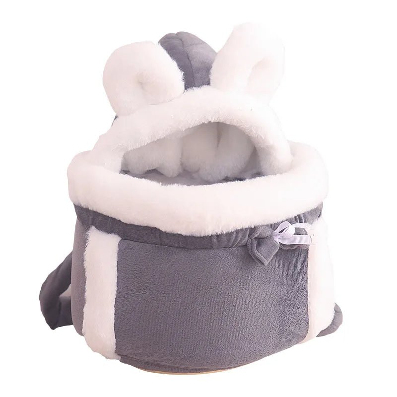 Hands-Free Travel Pet Carrier Bag Plush Breathable Sling For Small Dogs
